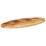 vidaXL Tafelblad ovaal 140x50x2,5 cm massief mangohout