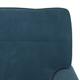 vidaXL Chaise Lounge met kussen Blauw 91 x 157 x 91 cm Fluweel