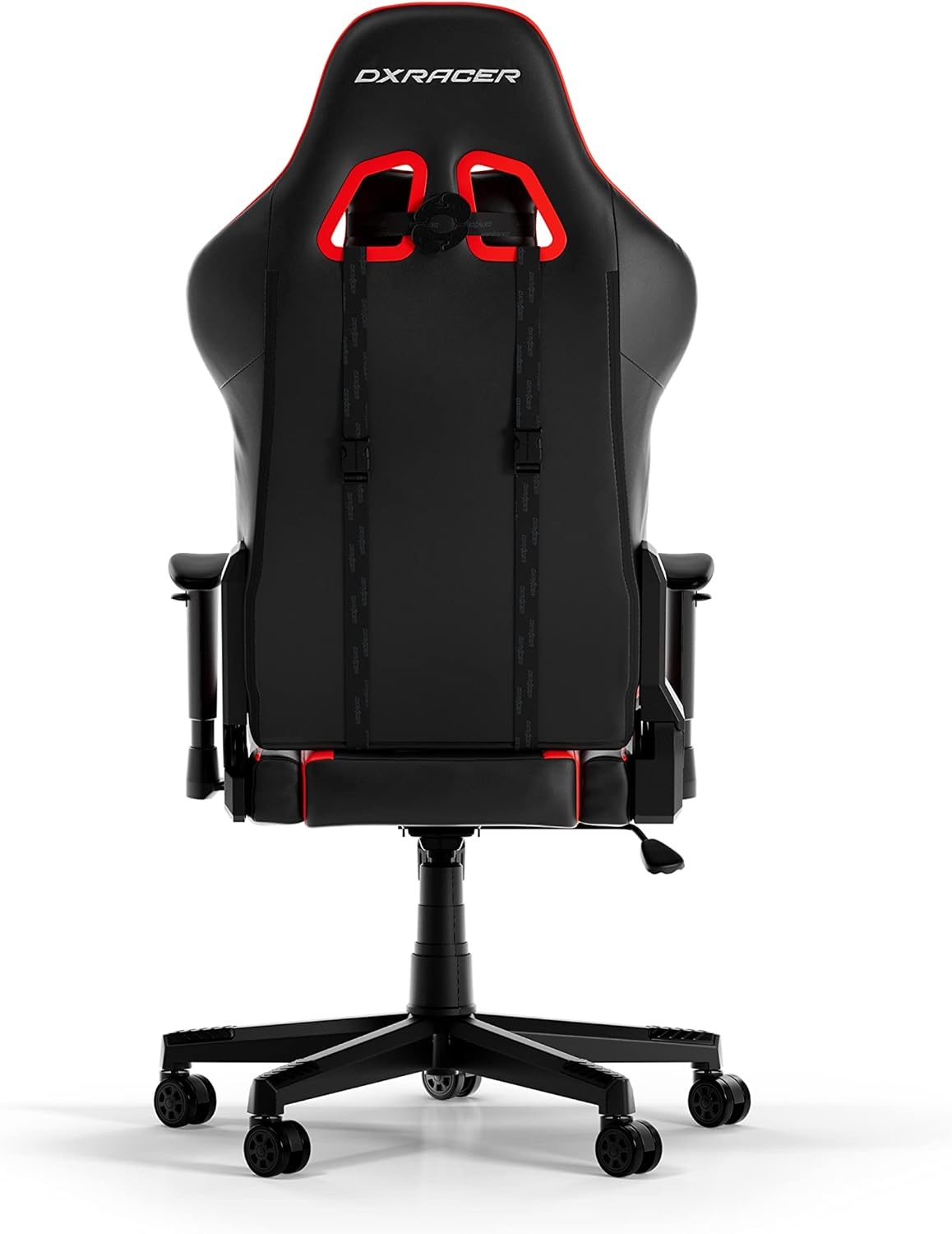 DXRacer Prince P132 Gaming Stoel Faux Leer Zwart-Rood tot 185 cm