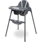 Bebeconfort Meely, 2-in-1 Verstelbare Kinderstoel en Babystoeltje, 6 Maanden - 3 Jaar (max. 15 kg), Lichtgewicht (3,3kg), Draagbaar Peuter Stoeltje, Makkelijk Schoonmaken, 5-Puntsgordel, Dark Grey