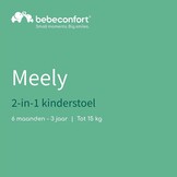 Bebeconfort Meely, 2-in-1 Verstelbare Kinderstoel en Babystoeltje, 6 Maanden - 3 Jaar (max. 15 kg), Lichtgewicht (3,3kg), Draagbaar Peuter Stoeltje, Makkelijk Schoonmaken, 5-Puntsgordel, Dark Grey