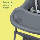 Bebeconfort Meely, 2-in-1 Verstelbare Kinderstoel en Babystoeltje, 6 Maanden - 3 Jaar (max. 15 kg), Lichtgewicht (3,3kg), Draagbaar Peuter Stoeltje, Makkelijk Schoonmaken, 5-Puntsgordel, Dark Grey