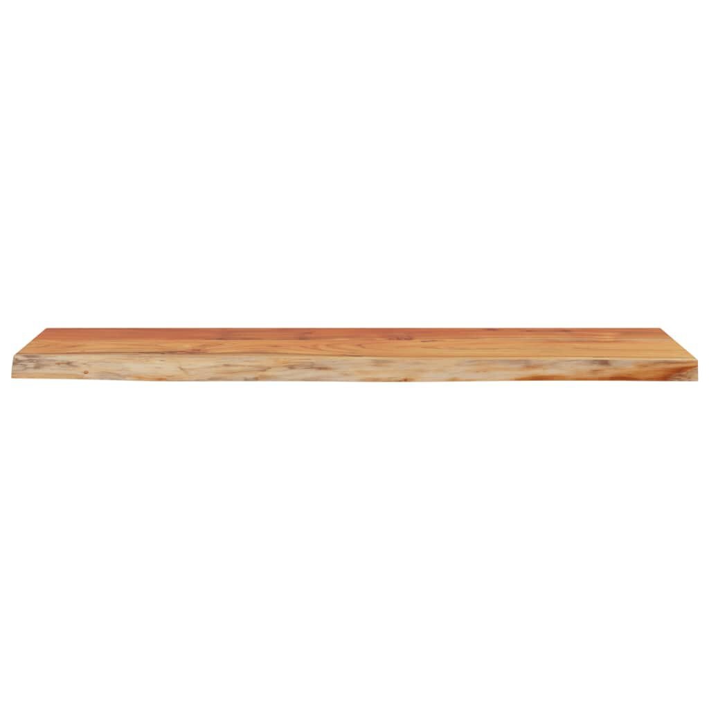Acaciahout Wandschap met Natuurlijke Rand 80x20 cm - 53% Korting!