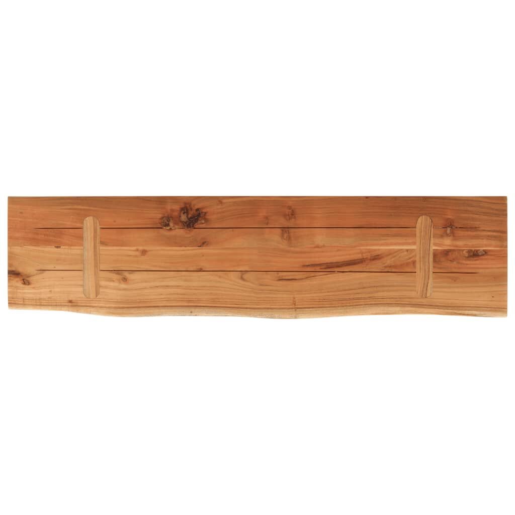 Acaciahout Wandschap met Natuurlijke Rand 80x20 cm - 53% Korting!