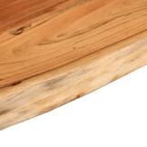 Acaciahout Wandschap met Natuurlijke Rand 80x20 cm - 53% Korting!