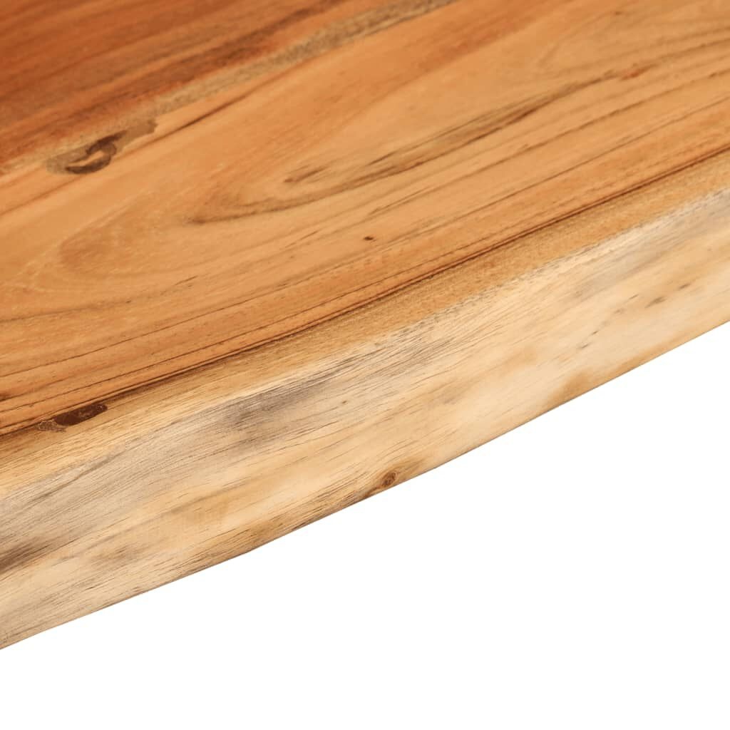 Acaciahout Wandschap met Natuurlijke Rand 80x20 cm - 53% Korting!