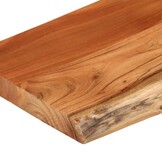 Acaciahout Wandschap met Natuurlijke Rand 80x20 cm - 53% Korting!