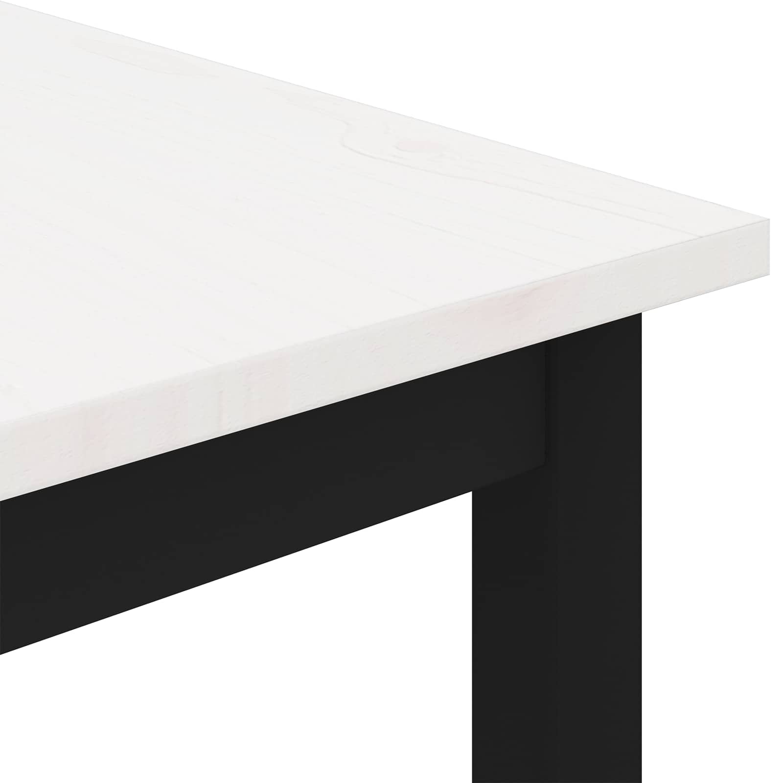 vidaXL Salontafel Wit 50 x 50 x 36 cm Massief grenenhout