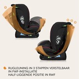LIONELO Aart i-Size Autostoel 0-36 kg (40-150 cm), Groep 0/1/2/3 Kinderzitje 0-12 Jaar, RWF tot 105 cm & Voorwaarts, 13x Verstelbare Hoofdsteun, 5-Puntsgordel, Zijbescherming, Ademend Stoffen, Zwart