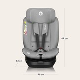 LIONELO Aart i-Size Autostoel 0-36 kg (40-150 cm), Groep 0/1/2/3 Kinderzitje 0-12 Jaar, RWF tot 105 cm & Voorwaarts, 13x Verstelbare Hoofdsteun, 5-Puntsgordel, Zijbescherming, Ademend Stoffen, Zwart