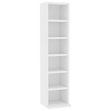 vidaXL Cd-kast 21x20x88 cm bewerkt hout wit