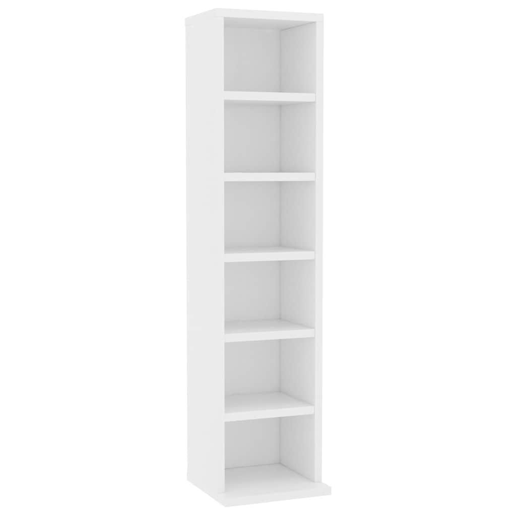 vidaXL Cd-kast 21x20x88 cm bewerkt hout wit