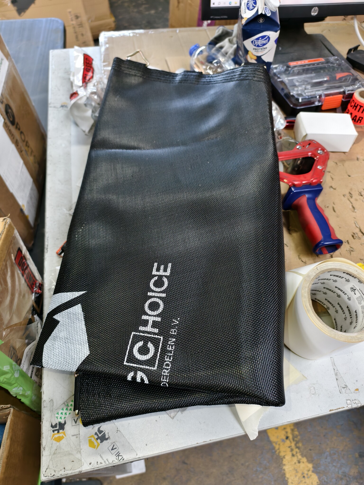 Trampoline met net - Ø 140 cm - tot 45 kg - blauw geel