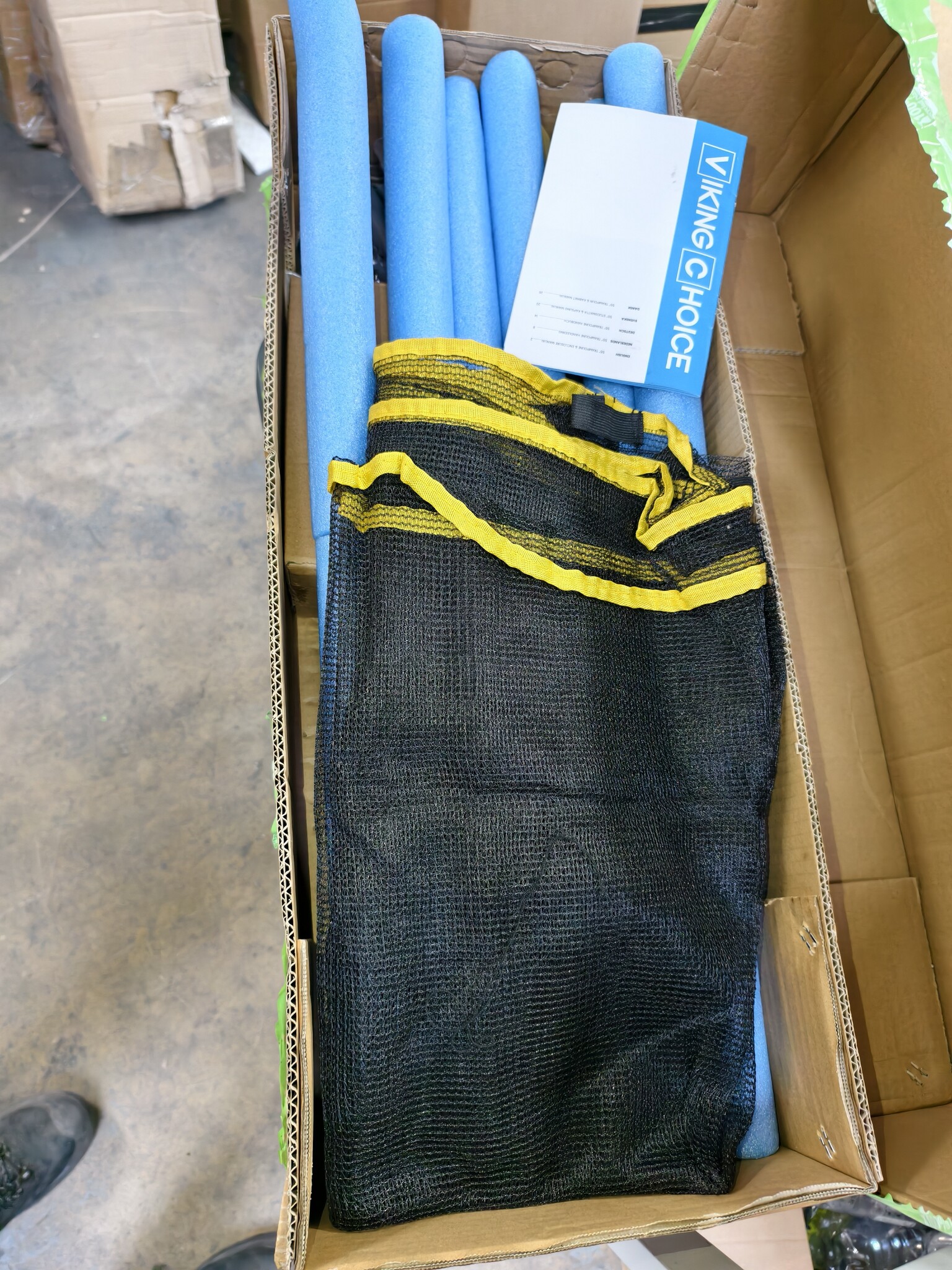 Trampoline met net - Ø 140 cm - tot 45 kg - blauw geel