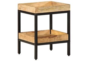 VidaXL Bijzettafel Mangohout - 35x35x45 cm - Bruin (34% Korting)