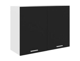 vidaXL Hangkast Lyon 80x31x60 cm bewerkt hout zwart