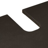 vidaXL Wastafelkast Zwart en Goud 62 x 33 x 58 cm massief mangohout