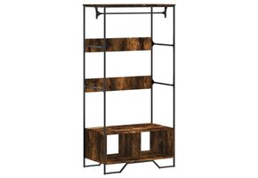 vidaXL Kledingkast 90x50x180 cm Gerookt Eiken - 34% Korting!
