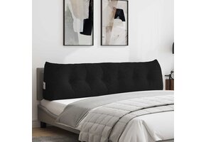 VidaXL Rugkussen Zwart 180x24x50cm Stof - 34% Korting