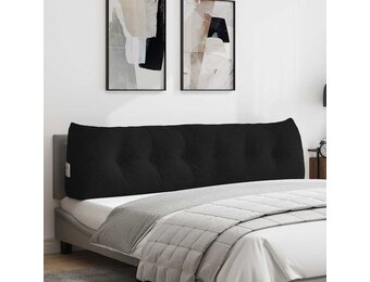 vidaXL Rugkussen Zwart 180 x 24 x 50 cm Stof