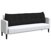 vidaXL Rugkussen Zwart 180 x 24 x 50 cm Stof
