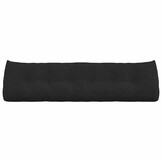 vidaXL Rugkussen Zwart 180 x 24 x 50 cm Stof