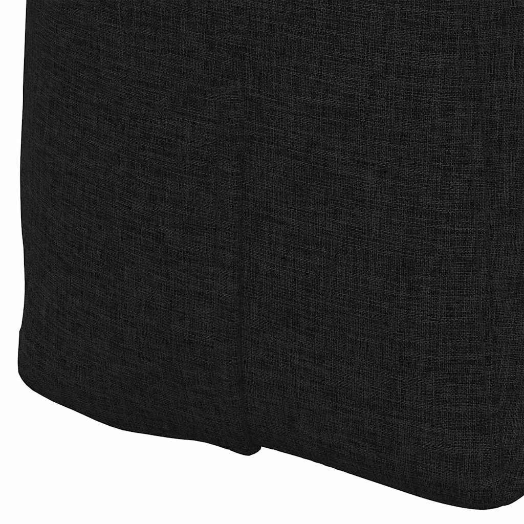 vidaXL Rugkussen Zwart 180 x 24 x 50 cm Stof