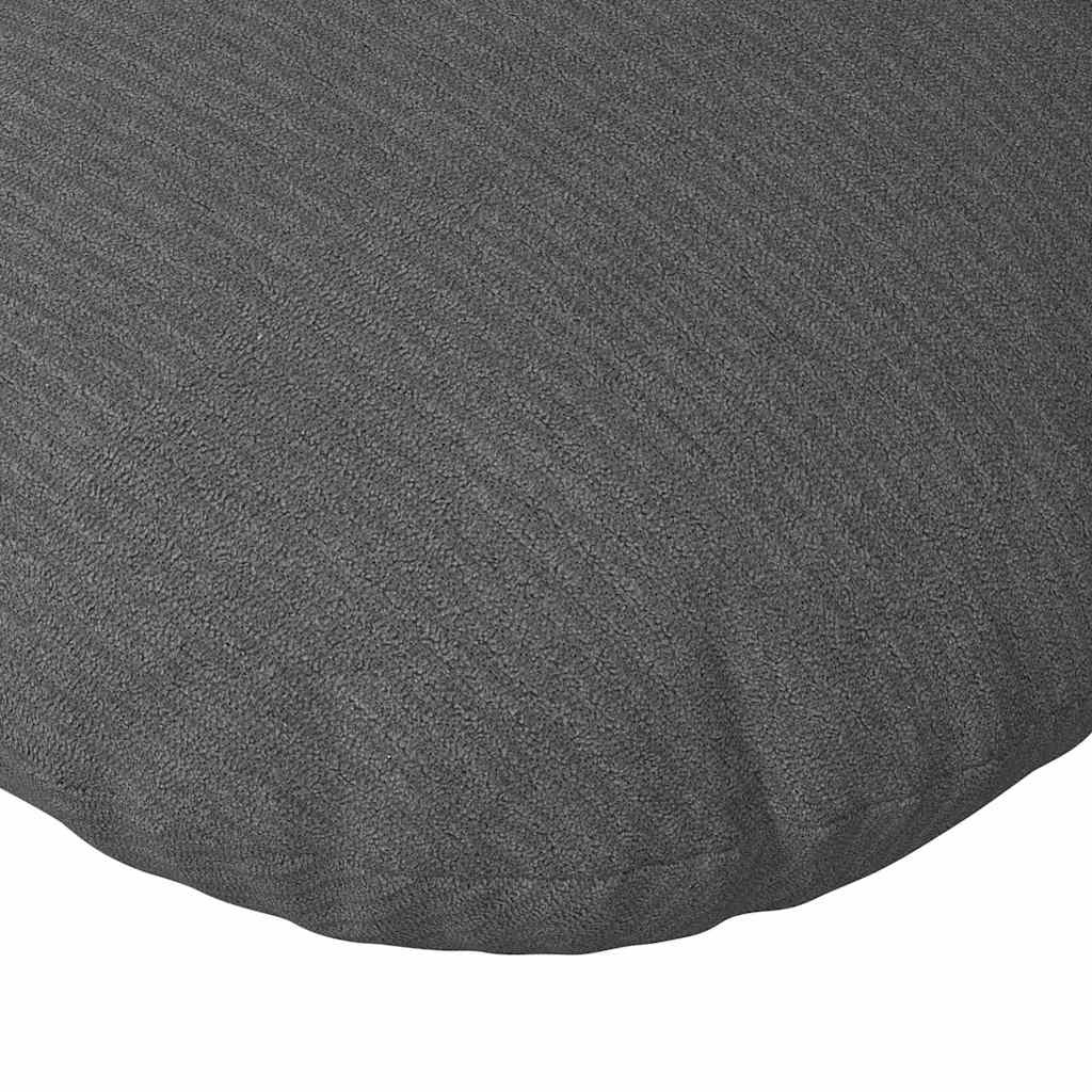vidaXL Zitkussens 2 pcs Donkergrijs Ø 60 cm Katoen Stof