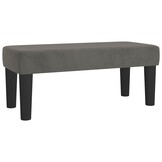 vidaXL Bankje 70x30x30 cm fluweel donkergrijs