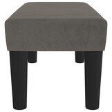 vidaXL Bankje 70x30x30 cm fluweel donkergrijs