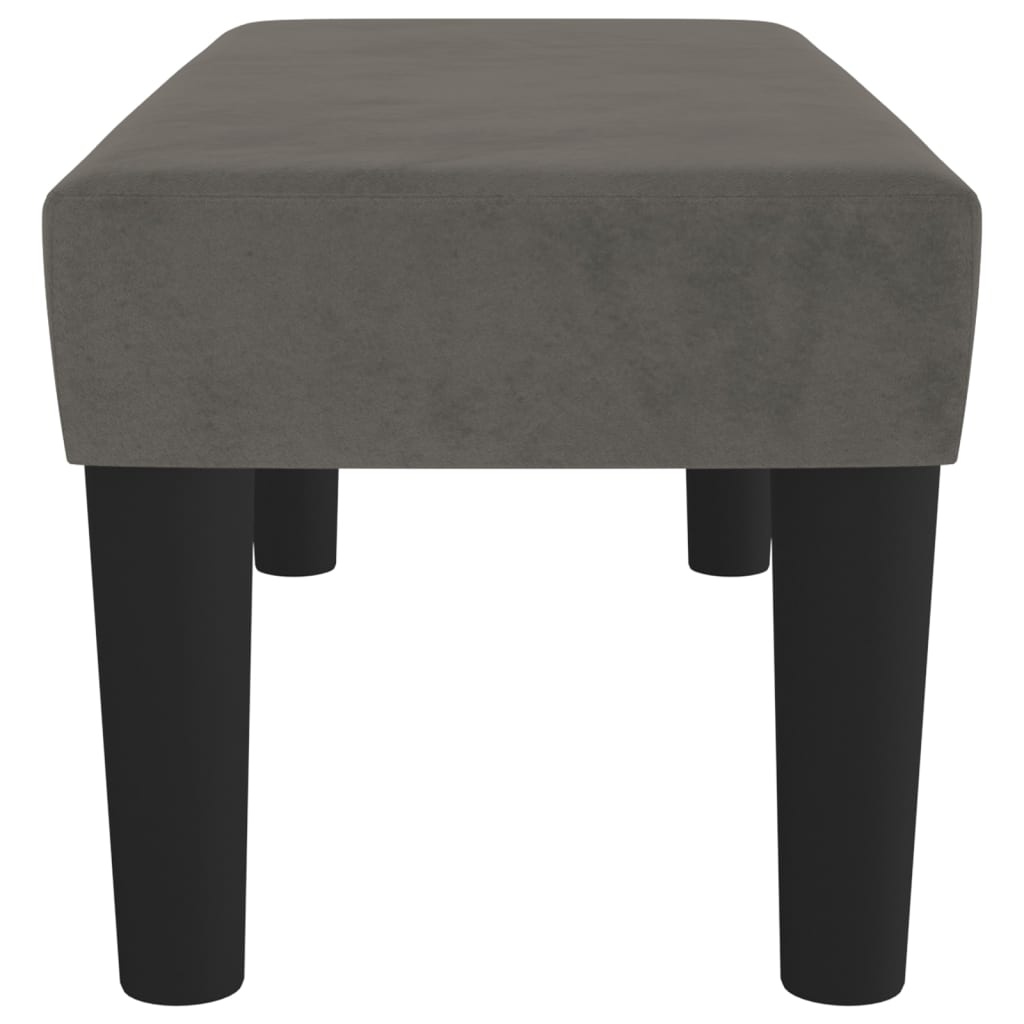 vidaXL Bankje 70x30x30 cm fluweel donkergrijs