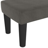 vidaXL Bankje 70x30x30 cm fluweel donkergrijs