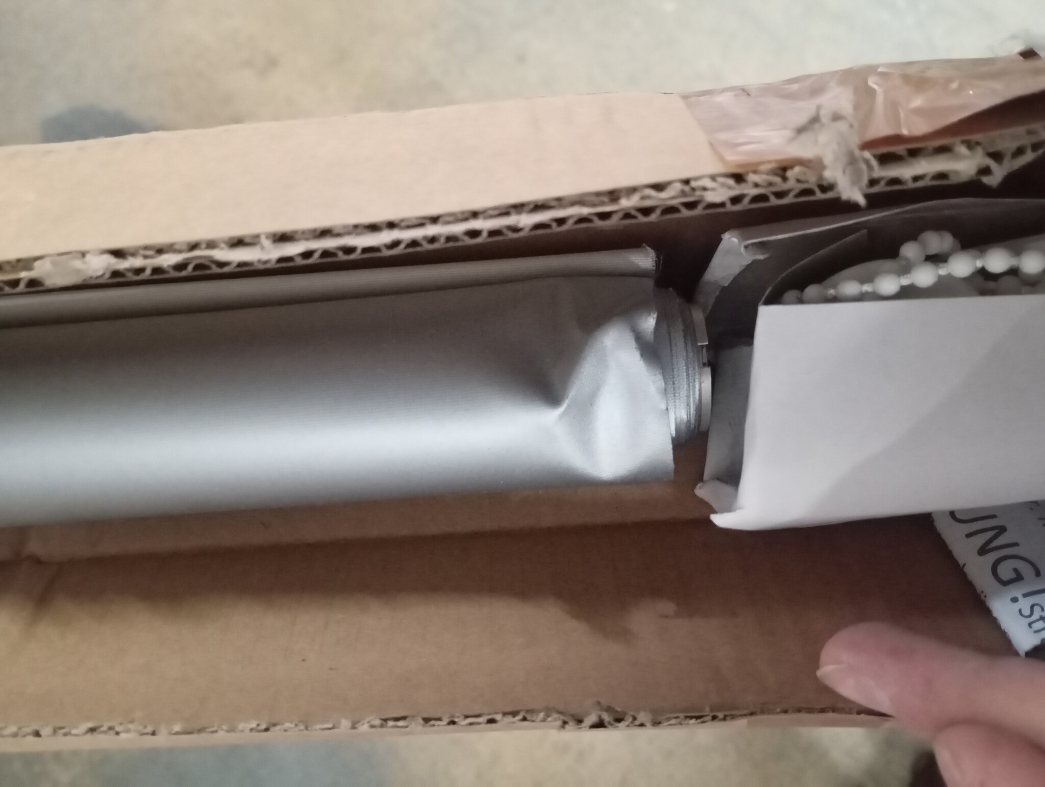 Verduisterend Rolgordijn Gebroken Wit - 145x150cm - 83% Korting