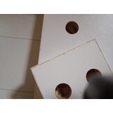 vidaXL Badkamerkast smal met wielen bewerkt hout wit