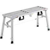 VEVOR werkplatform van legere staal, inklapbaar, 500-740 mm hoog, 180 kg draagkracht, afmetingen 1040 x 375 x 500 mm
