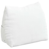 vidaXL Rugkussen Wit 45 x 20 x 35 cm Stof
