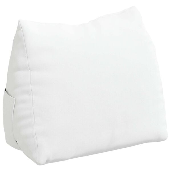 vidaXL Rugkussen Wit 45 x 20 x 35 cm Stof
