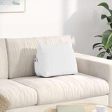 vidaXL Rugkussen Wit 45 x 20 x 35 cm Stof