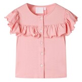 Kindershirt Middelroze - Maat 116 (5-6 jaar)