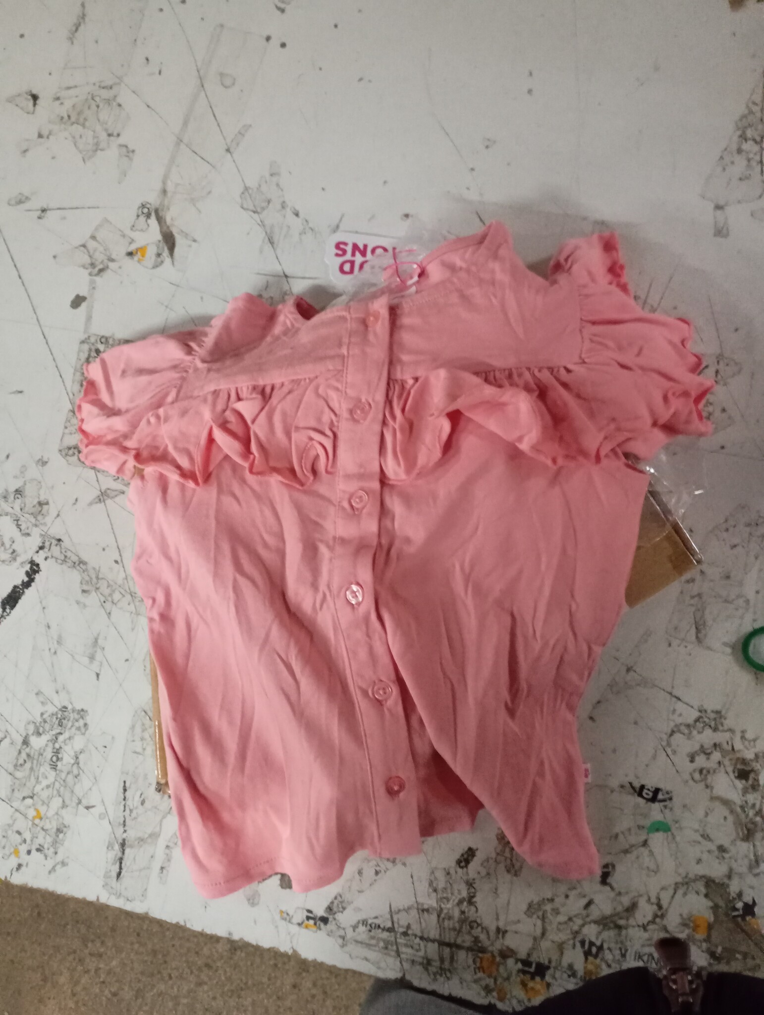 Kindershirt 116 middelroze