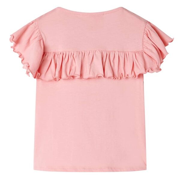 Kindershirt Middelroze - Maat 116 (5-6 jaar)