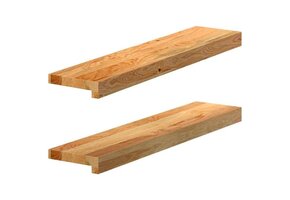 vidaXL Eikenhouten Vensterbanken (2 stuks) - 70x15x2 cm - Lichtbruin - 29% Korting!