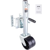 VEVOR Aanhangerlift, bootaanhangerkrik, 907 kg, schroefbare aanhangerlift, met PP-wiel en handgreep voor het optillen van camperaanhangers, paardenaanhangers, bedrijfsvoertuigaanhangers en