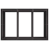 vidaXL Plantenbak 120x80x80 cm staal zwart
