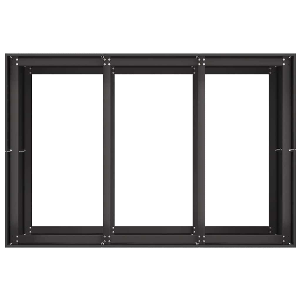 vidaXL Plantenbak 120x80x80 cm staal zwart