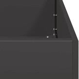vidaXL Plantenbak 120x80x80 cm staal zwart