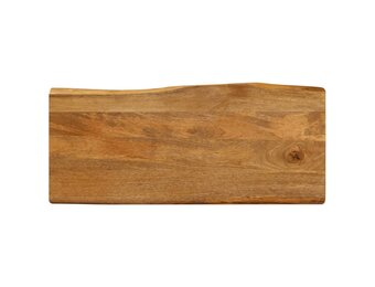 vidaXL Tafelblad met natuurlijke rand 80x40x2,5 cm massief mangohout