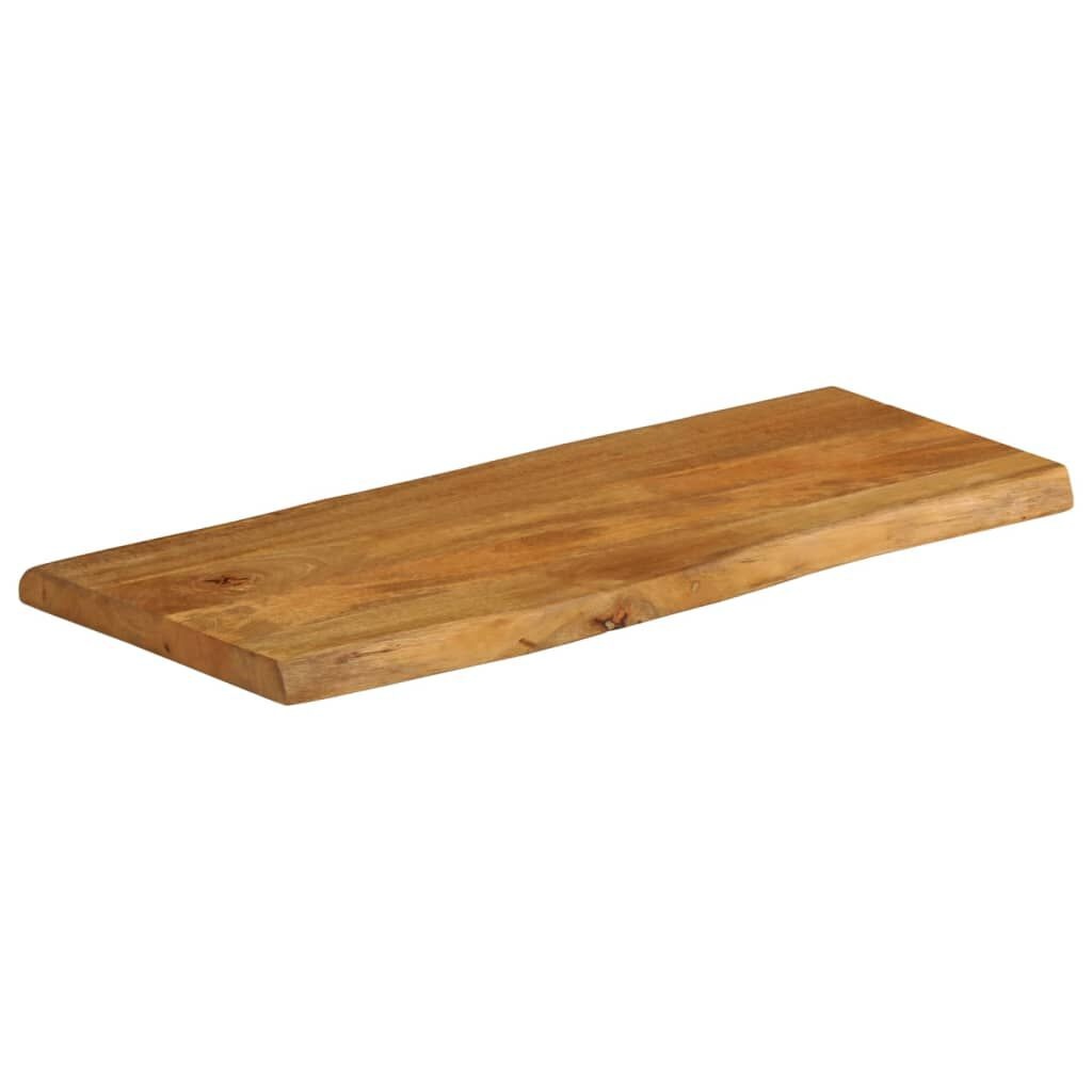vidaXL Tafelblad met natuurlijke rand 80x40x2,5 cm massief mangohout