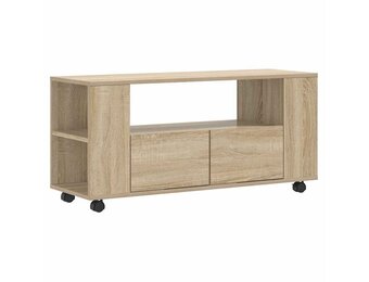 vidaXL Tv-meubel 102x34,5x43 cm bewerkt hout sonoma eikenkleurig