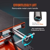 VEVOR Motorfietslift, 0,5 ton belastbaar, 120-390 mm motorhefbrug, montagebok, motorfiets, verstelbare motorlift, motorstandaard, garage en buitenruimtes